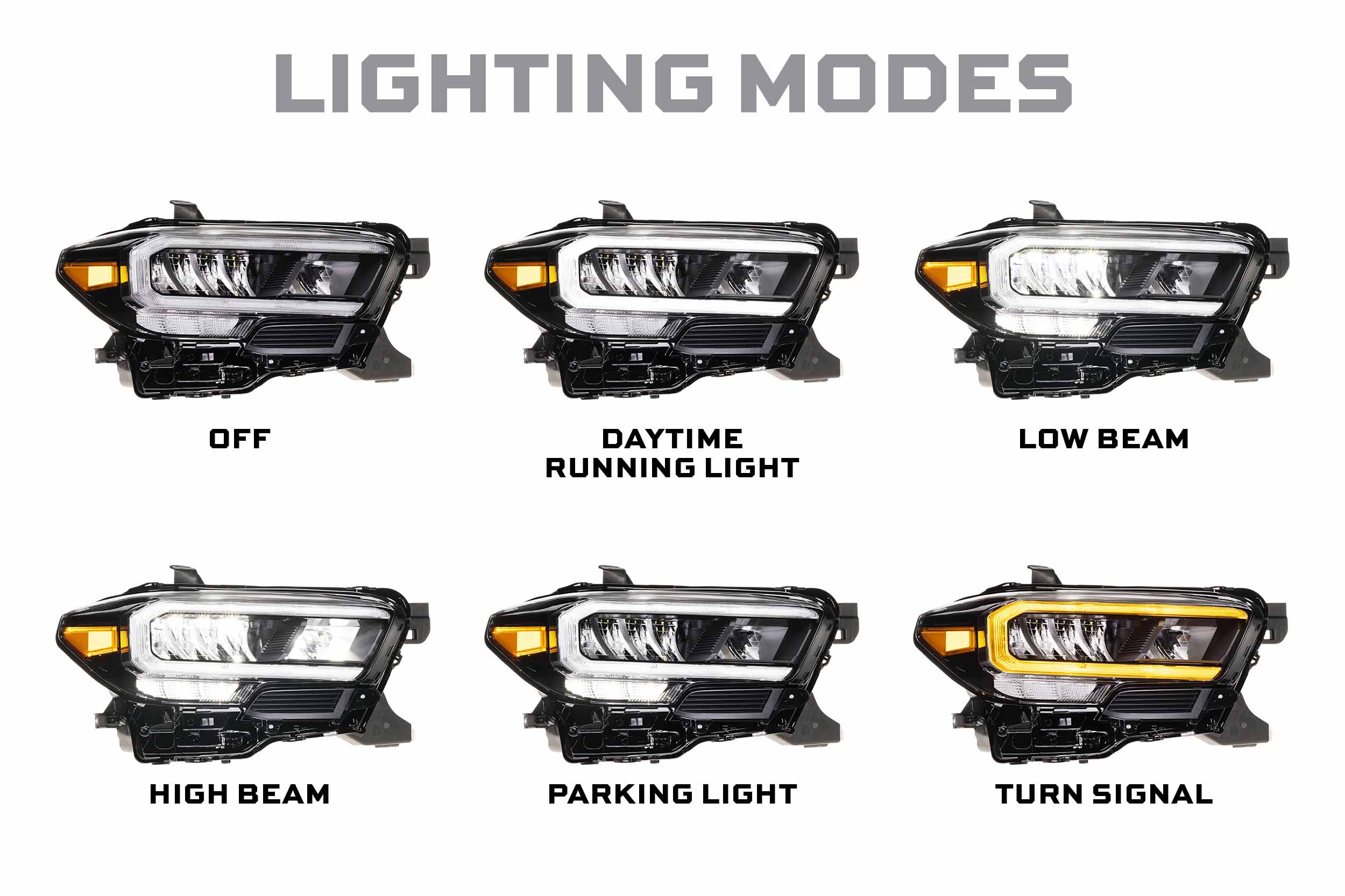 Toyota Tacoma (16-23): OEM LED Headlights Base | TRS